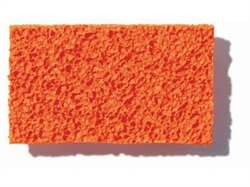 Orange gummimåtte 20x45 cm - 5 mm